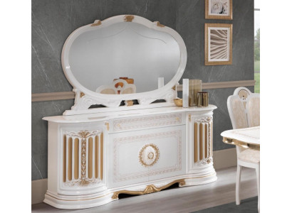 Klassisches Sideboard Kommode Anrichte Spiegel xxl Schrank Italienische Möbel