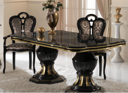 Italienische Designer Möbel Tisch Sessel Ess Zimmer Klassische Möbel Tische neu