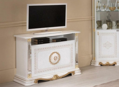Weisser RTV Schrank Regal Schränke Italienische Stil Möbel Kommoden Sideboard