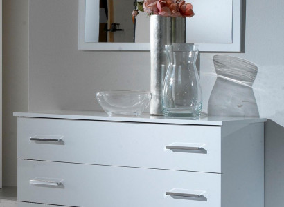 Spiegel + Kommode Schrank Kommoden Anrichte Schlafzimmer Set Deko Holz
