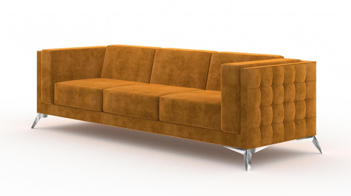 Big Couch Polster Sofa Textil Chesterfield Couchen Stoff xxl Dreisitzer 3 Sitzer