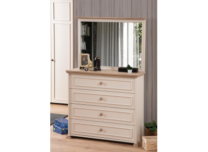 Kommode mit Spiegel Luxus Konsole Kommoden Schlafzimmer Kinderzimmer