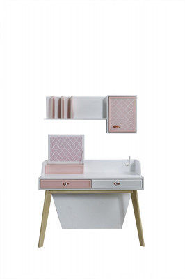 Schreibtisch Wandregal Holz Kinderzimmer Schreibtische Zimmer Möbel Design Rosa