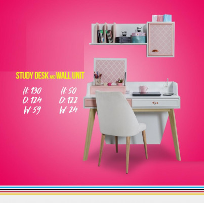 Schreibtisch Wandregal Holz Kinderzimmer Schreibtische Zimmer Möbel Design Rosa
