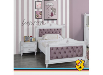 Designer Bett Nachttisch Schlafzimmer Jugendzimmer Set Möbel 2tlg. Betten