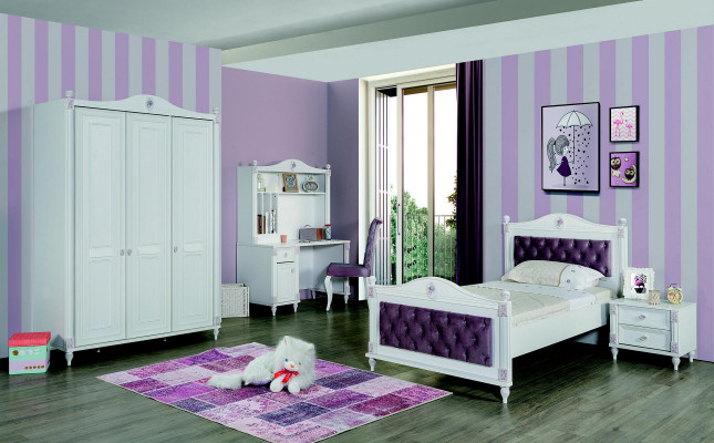 Designer Bett Nachttisch Schlafzimmer Jugendzimmer Set Möbel 2tlg. Betten