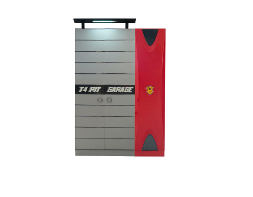 Auto Set Bett Kleiderschrank Kommode Schreibtisch Junge Möbel 4tlg.