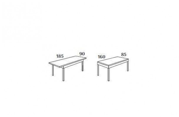 Schwarzer Esstisch 160x85 Esszimmer Tisch Esstische Tische Möbel Holz
