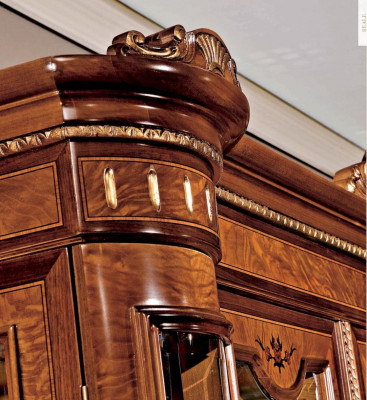 Vitrine Schränke Braun Groß Vitrinen Luxus Schrank Holz Esszimmer