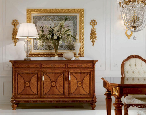 Anrichte Schränke Kommoden Schrank Holz Wohnzimmer Möbel