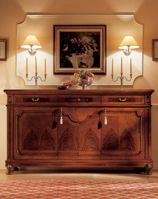 Luxus Anrichte Schränke Kommoden Wohnzimmer Holz Möbel
