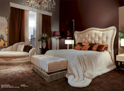Bett Doppelbett Chesterfield Stoff Luxus Betten Holz Schlafzimmer
