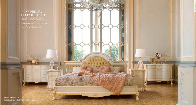 Bett Doppelbett Chesterfield Luxus Stoff Schlafzimmer Beige Betten 