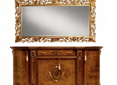 Wandspiegel Spiegel Luxus Holz Gold Barock Schlafzimmer Design Stil Marzorati
