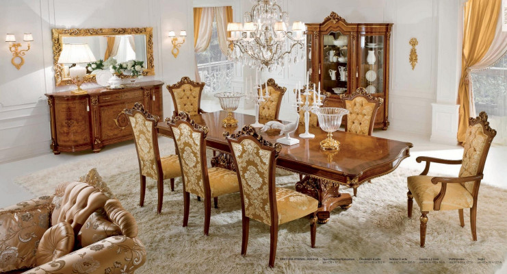 Wandspiegel Spiegel Luxus Holz Gold Barock Schlafzimmer Design Stil Marzorati