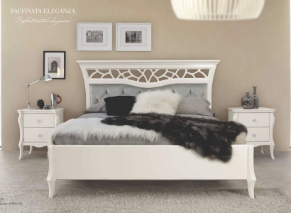Bett Doppelbett Bettgestelle Bettrahmen Schlafzimmer Luxus Weiß Holz