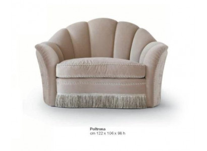 Sessel Luxus Sitzer 1 Sitz Clubsessel Stoff Wohnzimmer Grau Modern