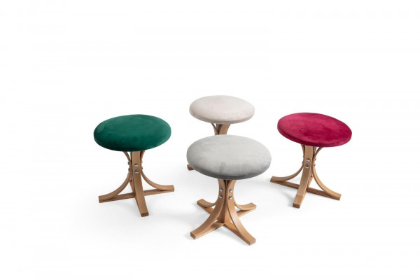 Modern Designer 4x Hocker Komplett Möbel Wohnzimmer Luxus Einrichtung
