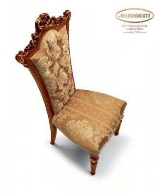 Esszimmerstuhl Stuhl Lehnstuhl Luxus Stühle Holz Braun Barock.