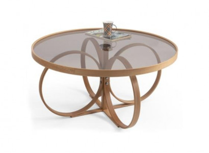 Wohnzimmer Kaffee Tisch Designer Rund Couchtisch Glastisch Luxus Möbel