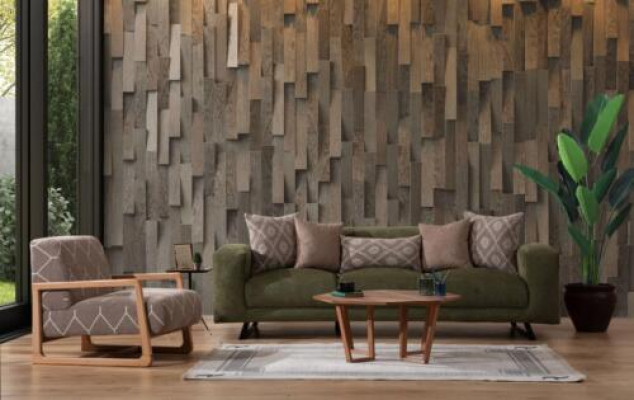 Textil Möbel Wohnzimmer Modern Sofa 4-Sitzer Polstersessel Einsitzer Viersitzer 2tlg