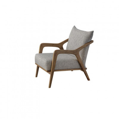 Sessel Modern Design Wohnzimmer Möbel Helles grau farbe Luxus Stil 
