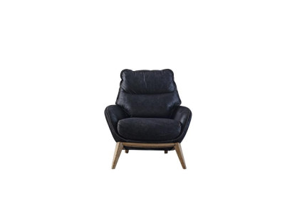 Luxus Sessel Modernes Design Wohnzimmermöbel Schwarzer Farbstil
