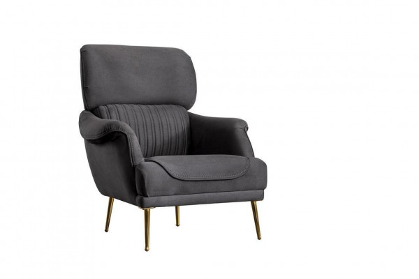 Luxus Sessel Modern Design Wohnzimmer Möbel Grau farbe Stil 