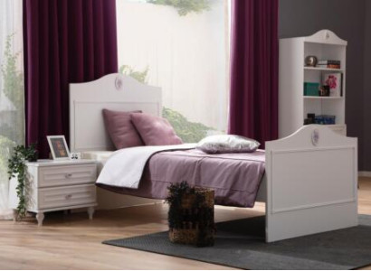 Jugendbett Kinderbett Kids Design Modern Weiß Bett Kinderzimmer Neu