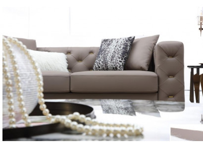 Dreisitzer Couch Polster Design Sofa Moderne Sitz Sofas Chesterfield Luxus Möbel