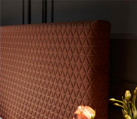 Luxus Bett Polsterbett Leder Schlafzimmer Betten 180x200cm Doppelbett Hotel Ehe