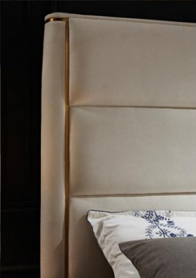 Luxus Schlafzimmer Bett Polster Design Doppel Hotel Betten Hotel Möbel Samt Neu