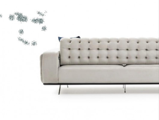 Luxus Wohnzimmer Sofa 2 Sitz Zweisitzer Weiß Couch Chesterfield Couchen Neu