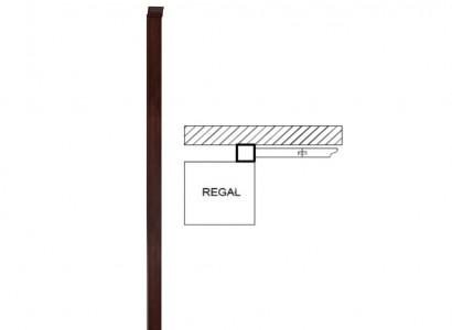 Slupek Eck Verzierung Büroelement Büro Office Holz Slupek Regal Monaco