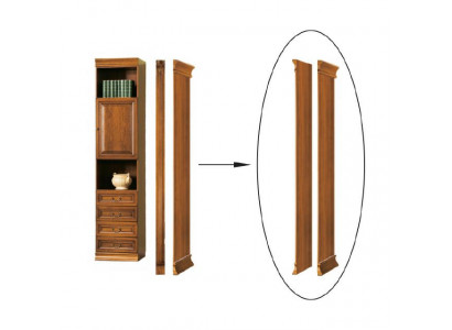  Klassisches Abschlußelement für Bücherschrank Bücherregal Schrank - Model SE-B2 