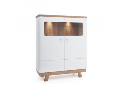 Vitrine Aktenschrank Schrank Vitrinen Büro Wohnzimmer Hochschrank Regal Neu ASKB