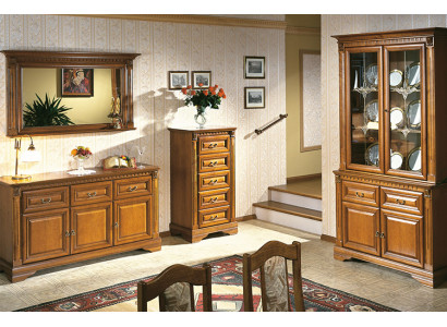  Klassischer Designer Spiegel Wandspiegel mit echten Holz Rahmen Kolonial Stil 