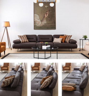 Sofagarnitur 421 Sitz Couch Polster Möbel Wohnlandschaft Garnituren