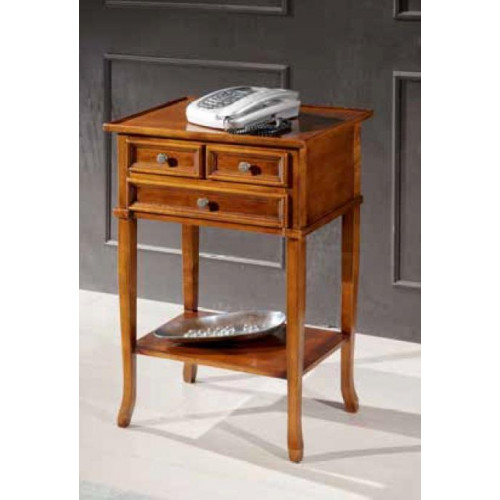 Klassische Telefon Konsole Braun Beistelltisch Tische Kaffeetisch Tisch Möbel