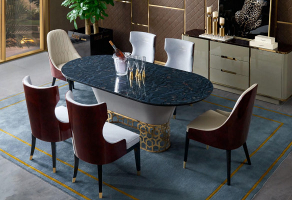 Ess Zimmer 1x Stuhl Stühle Polster Holz Modern Designer Lehn Sitz Sessel