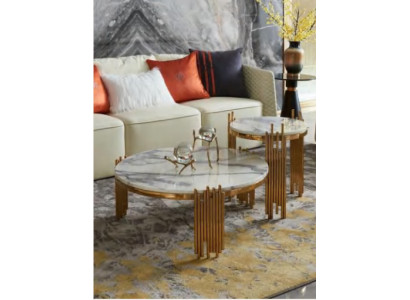 Set 2x Couchtisch Kaffeetisch Beistelltisch Designer Deko Wohnzimmertisch