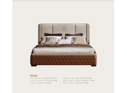 Design Leder Bett Luxus Polster Betten Deko Doppel Modernes Ehe 180x200