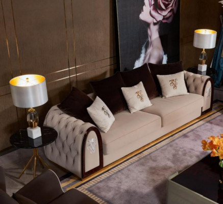 Komplett Set Sofagarnitur 431 Sitz Polster Couchen Edle Luxus Wohnzimmer Möbel