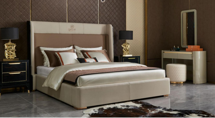 Bett Schlafzimmer Set Design Möbel Luxus Betten 2x Nachttisch 3tlg Bettgestell
