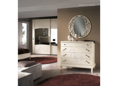 Kommode Spiegel Kommoden Schrank Regal Konsole Möbel Italy Garnitur Set 2tlg.