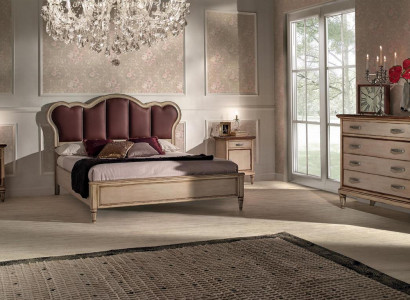 Bett Nachttisch Kommode Schlafzimmer Set Design Klassisch Luxus Betten Neu