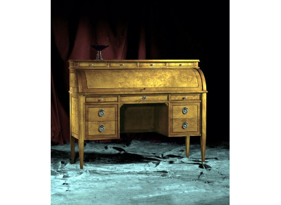 Tische Schreibtisch Büro Tisch Edle Holz Barock Rokoko Antik Stil Möbel Möbel