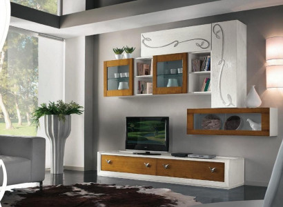 TV Wand Wohnwand Anbauwand Wohnzimmer Möbel luxus rtv Wohnwände Schrank Regal