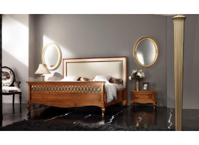 Schlafzimmer Möbel Set Garnitur Italienische Möbel Nachttisch Massives Holz 3tlg