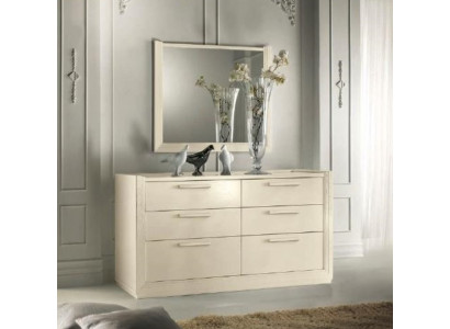 Kommode Spiegel Kommoden Gruppe Holz Design Anrichte Side Schrank Regal Set 2tlg
